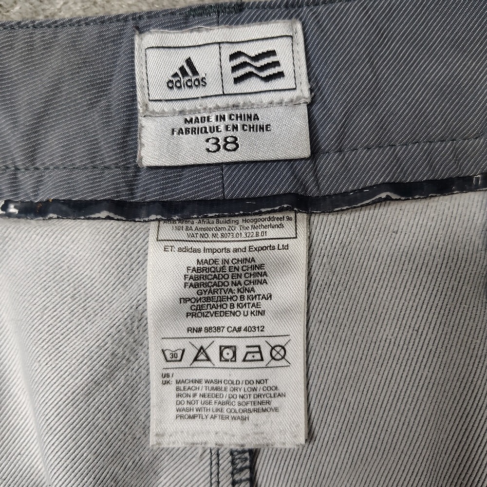 Adidas Performance Golf Shorts Mens 38 Gray Solid Lightweight Utility Cargo 10" - Picture 8 of 11